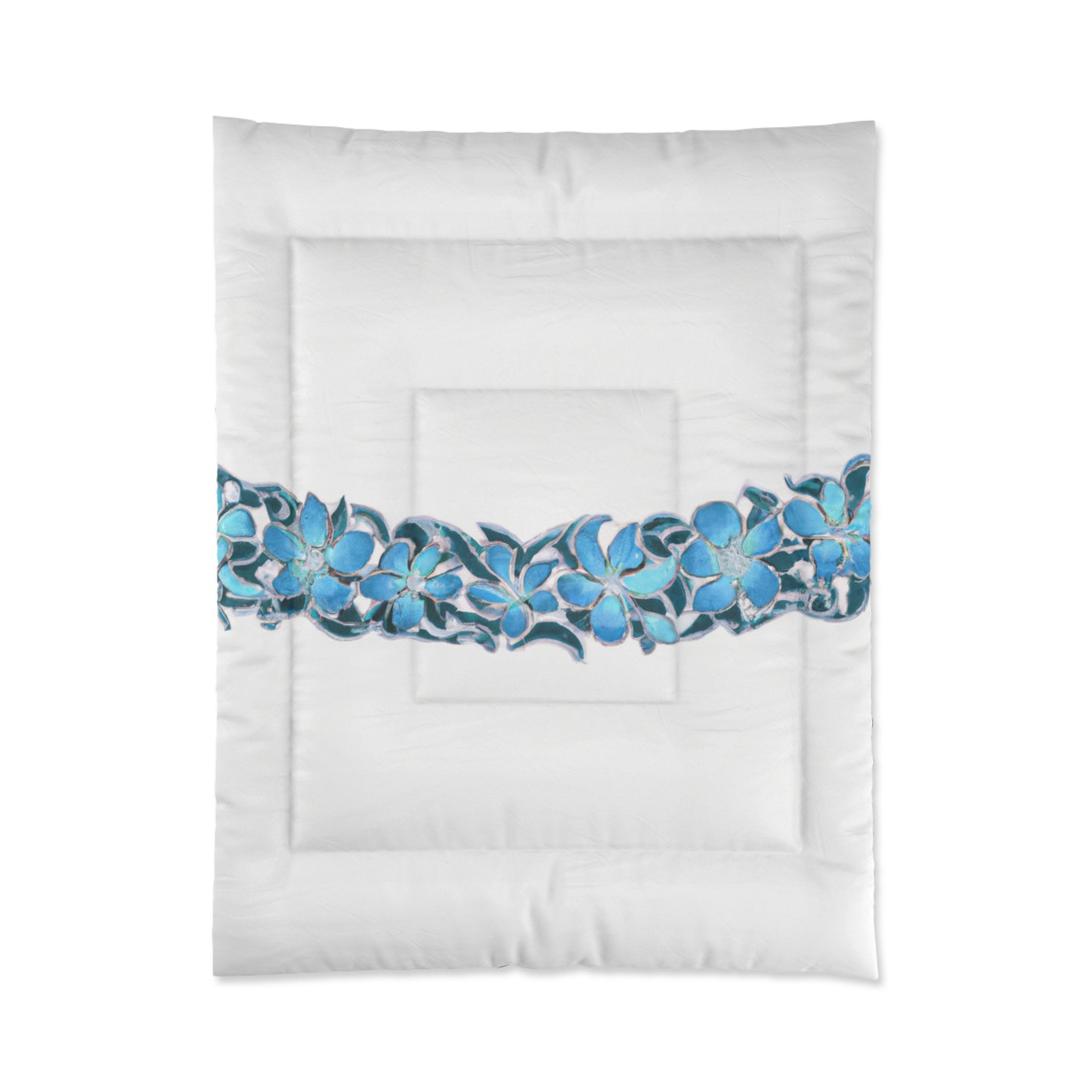 Blue Hawaii, Custom Hawaiian Style Design, Comforter