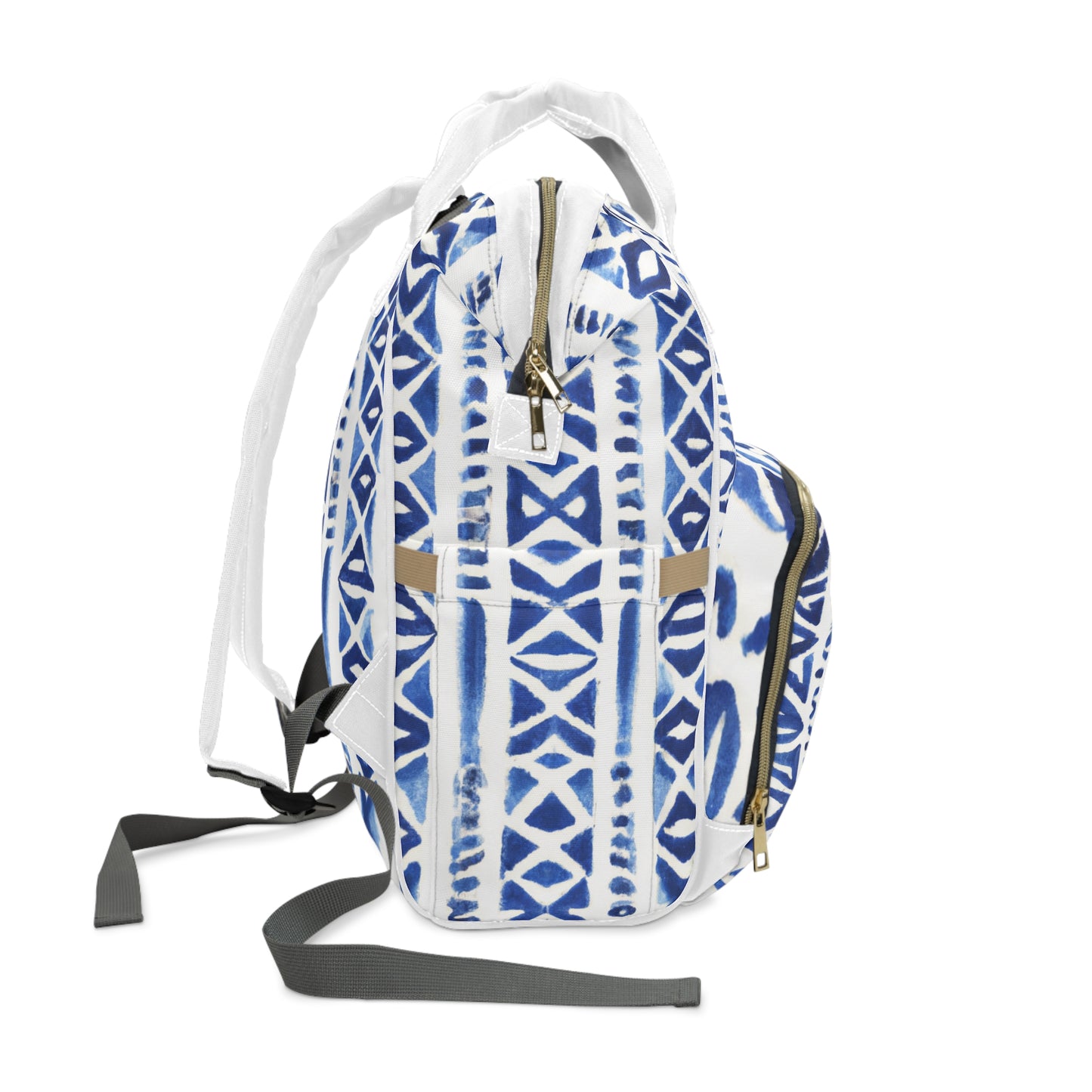 Emmy Custom Polynesian Style Prints Multifunctional Diaper Backpack, Custom Hawaiian Keiki Print Multifunctional Diaper Backpack, Diaper Bags, Backpacks, Beach Bags, Beach Essentials