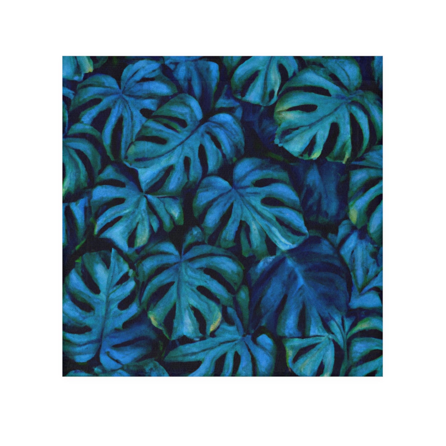 Po Monstera Custom Hawaiian Print Face Towel, Bath Towel, Bathroom Sets, Matching Bathroom Sets