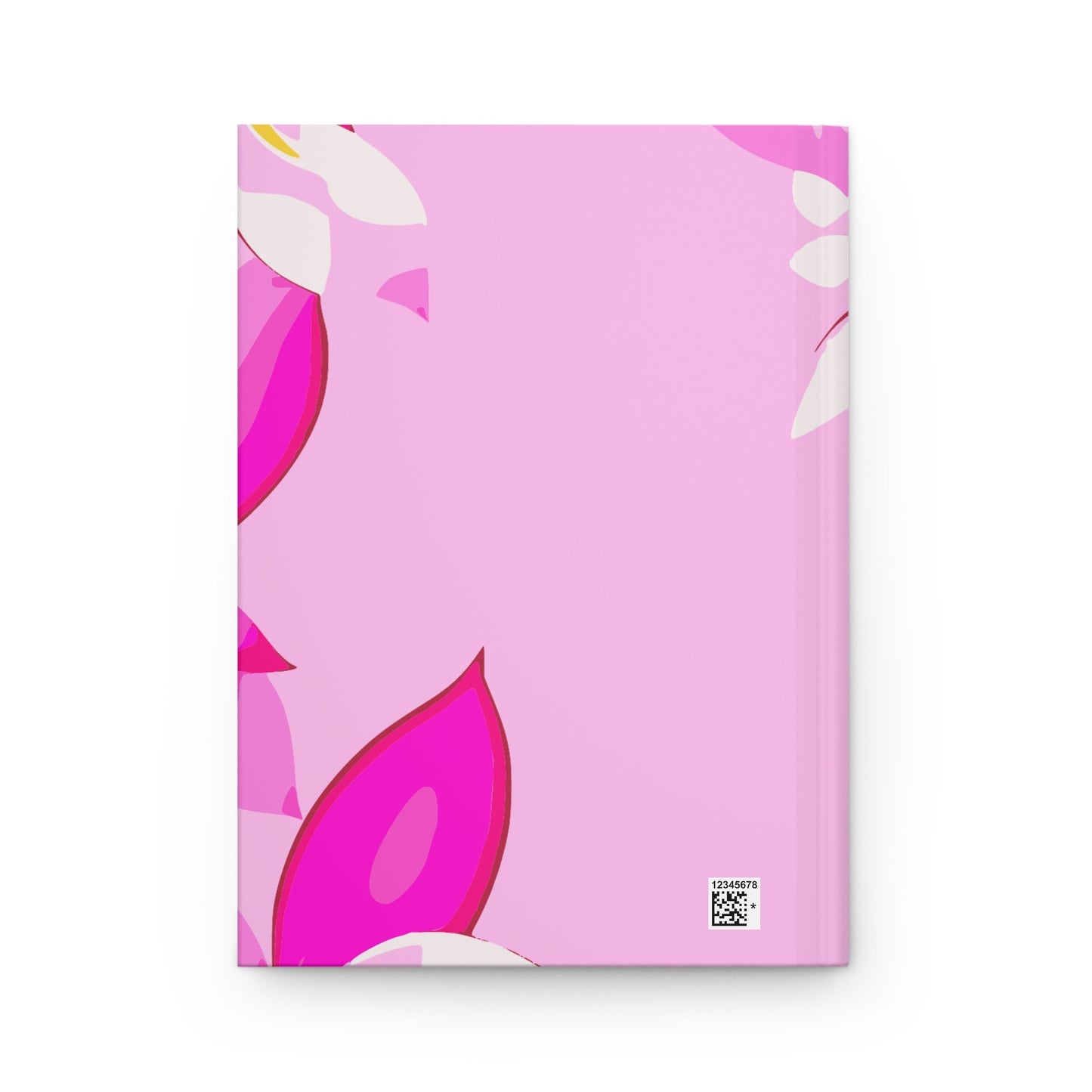 White Plumerias on Pink Custom Design Journal