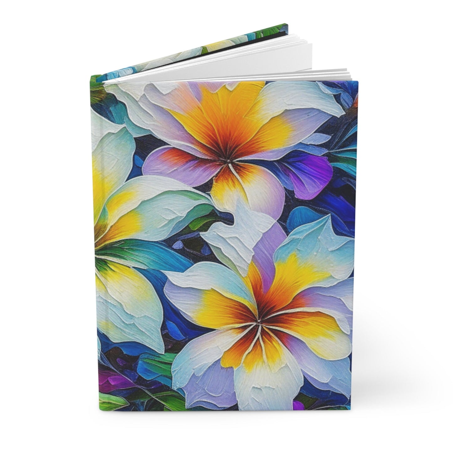 Abstract Pastel Plumeria Custom Design Journal