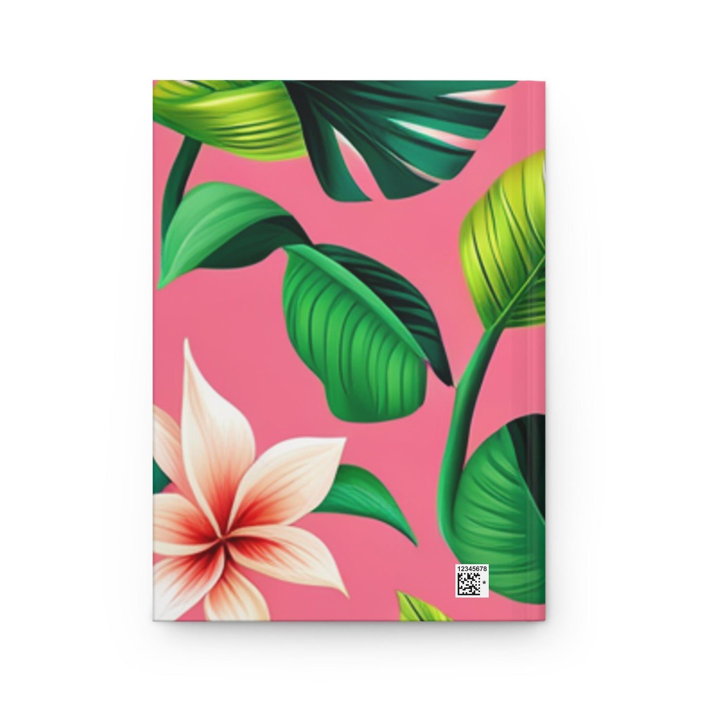 Tropical Leaves on Pink Custom Design Journal