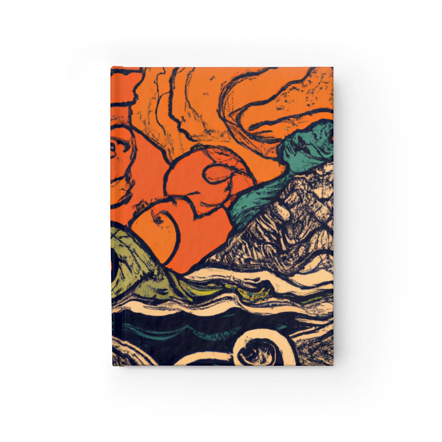 Trippy Waves Custom Design Journal