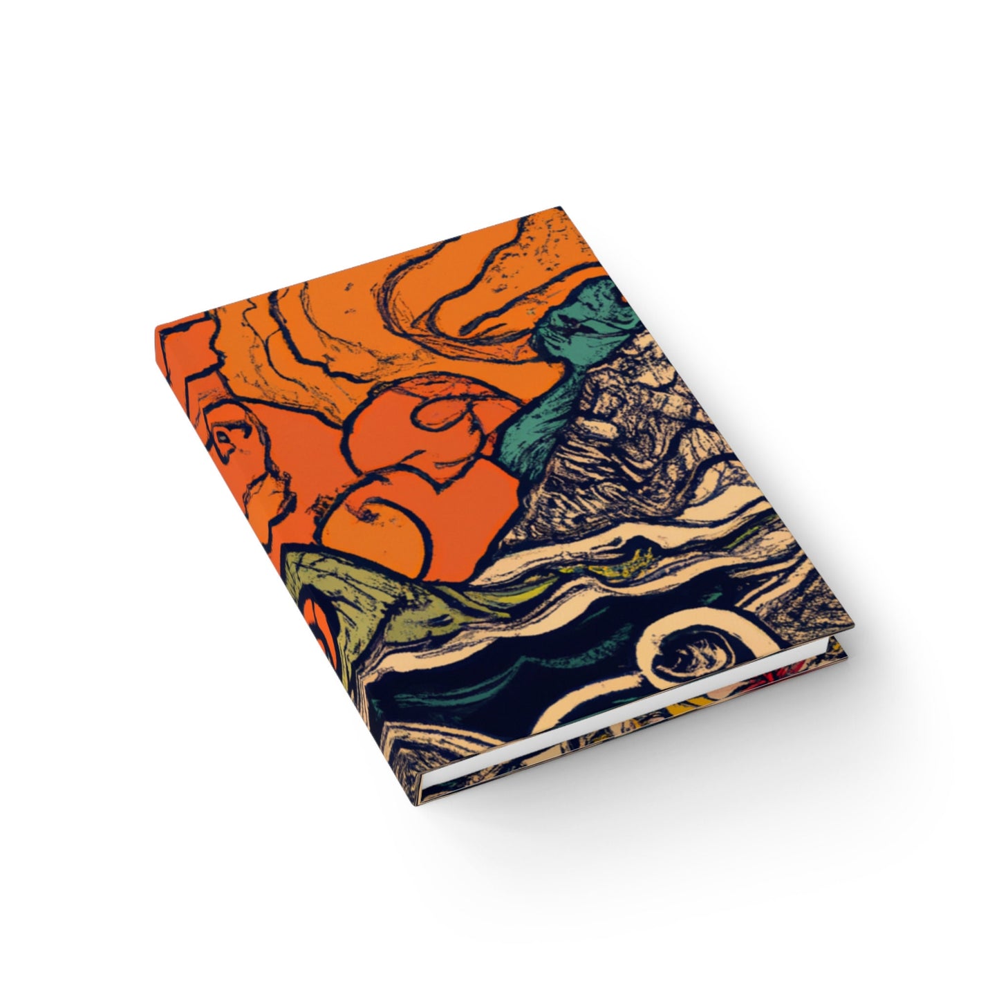 Trippy Waves Custom Design Journal