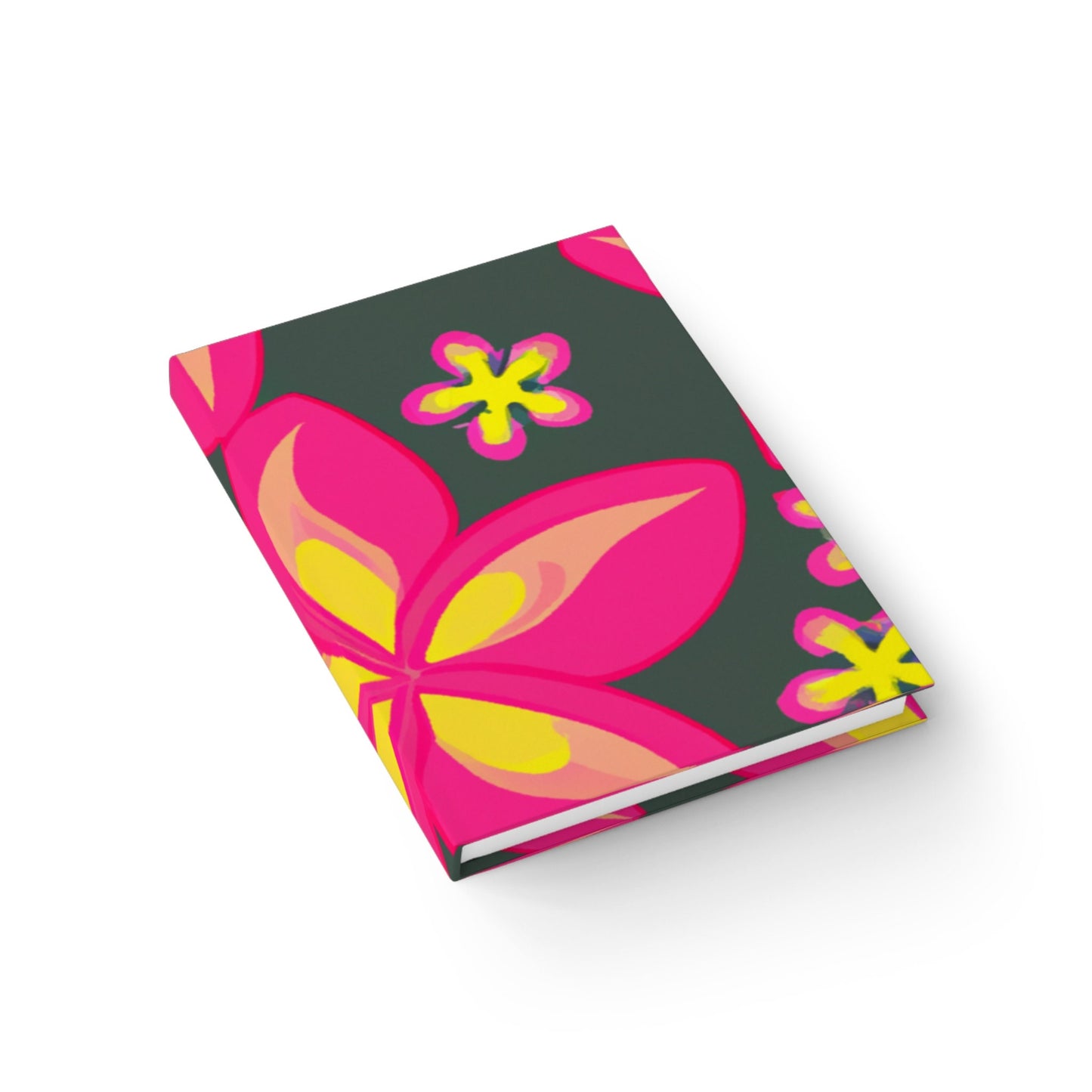 Neon Pink Plumerias Custom Design Journal