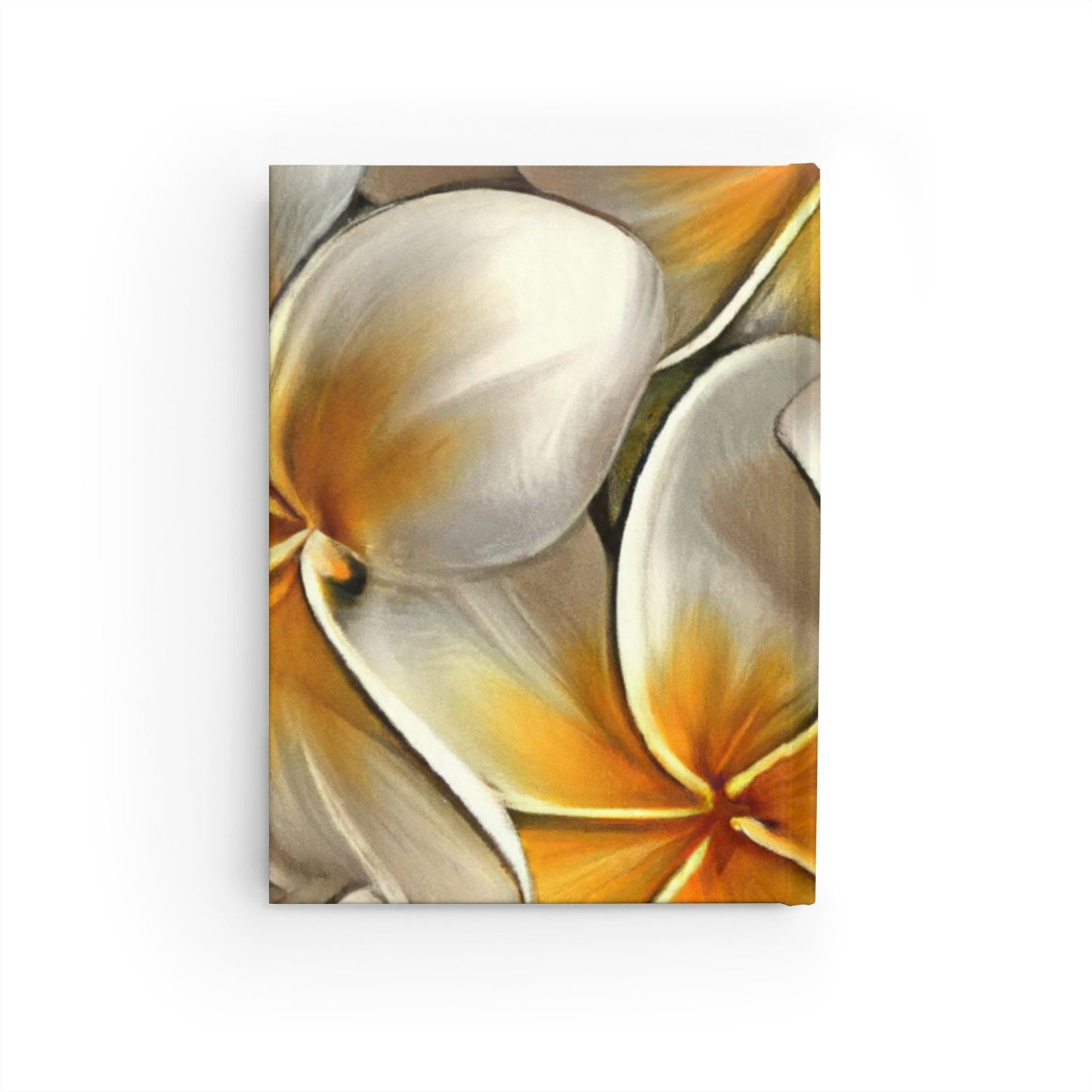 White and Yellow Plumeria Custom Design Journal