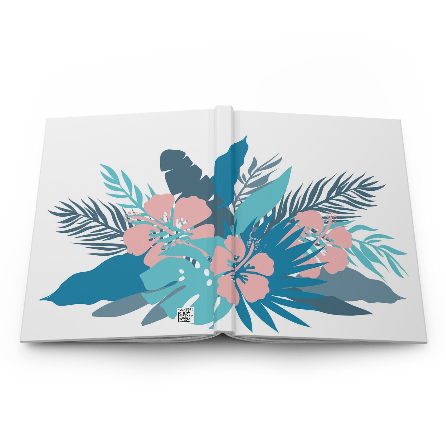 Pastel Tropical Bouquet on White Custom Design Journal