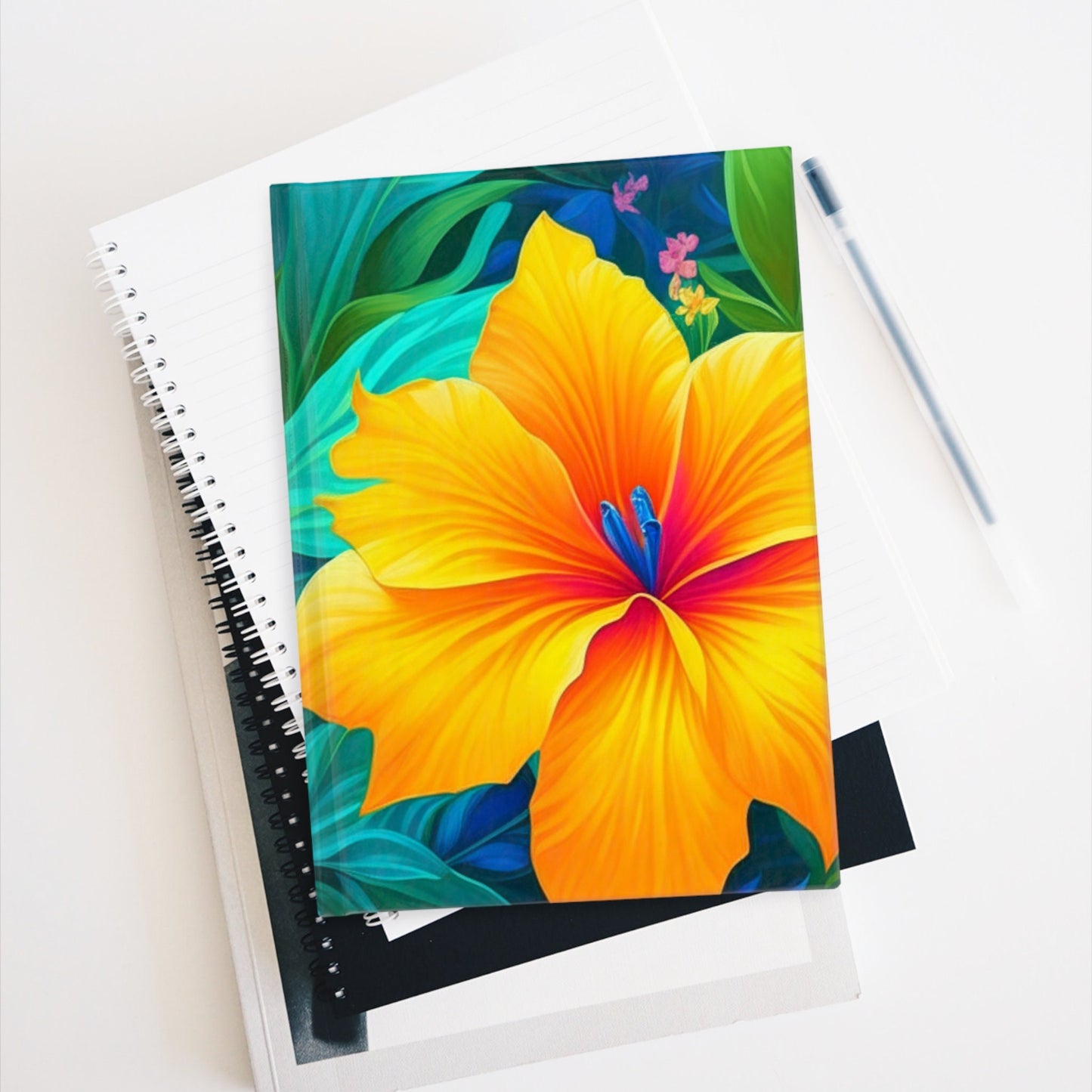 Tropical Neon Night Custom Design Journal