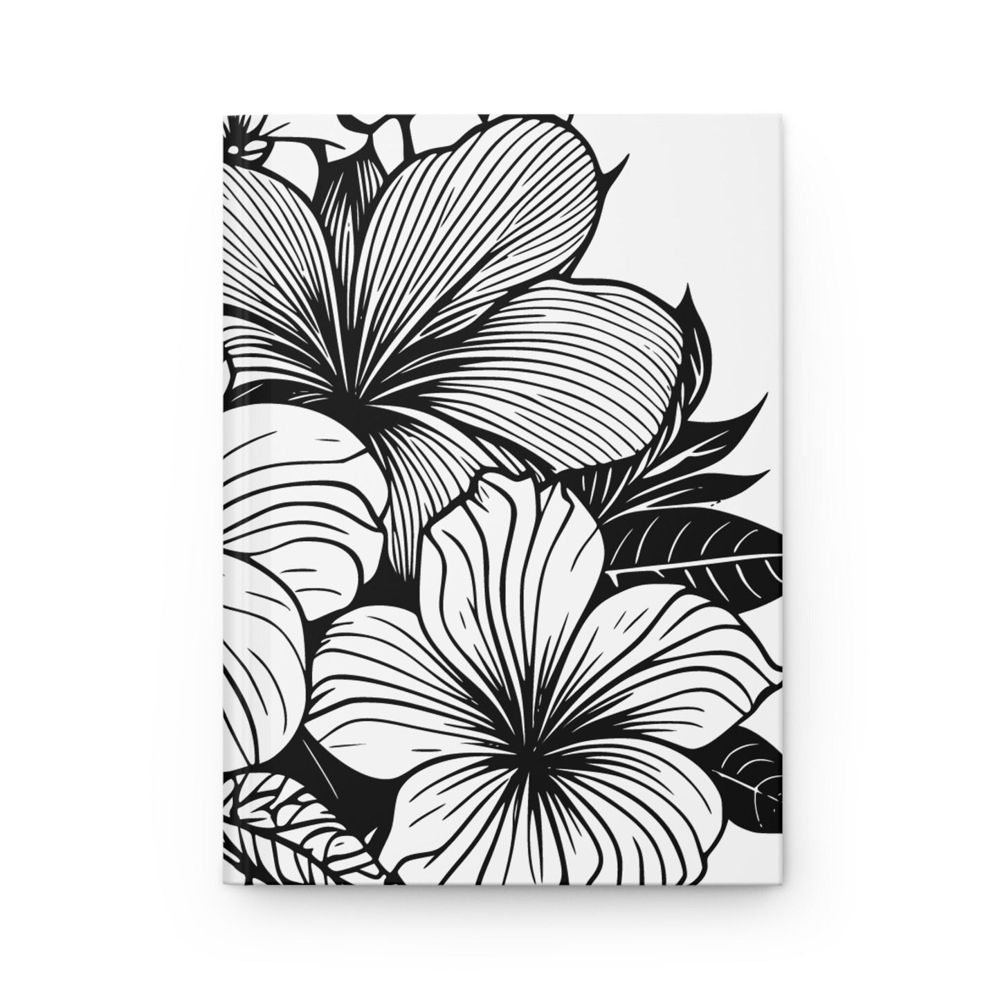 Large Tropical Black and White Custom Design Journal