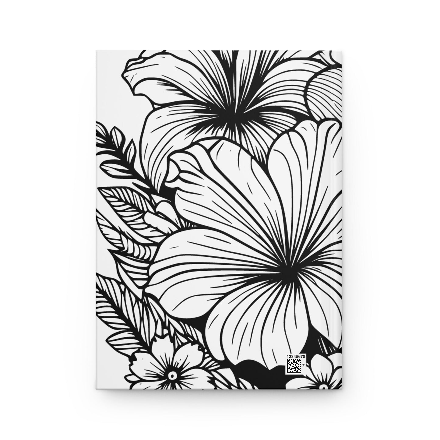 Large Tropical Black and White Custom Design Journal