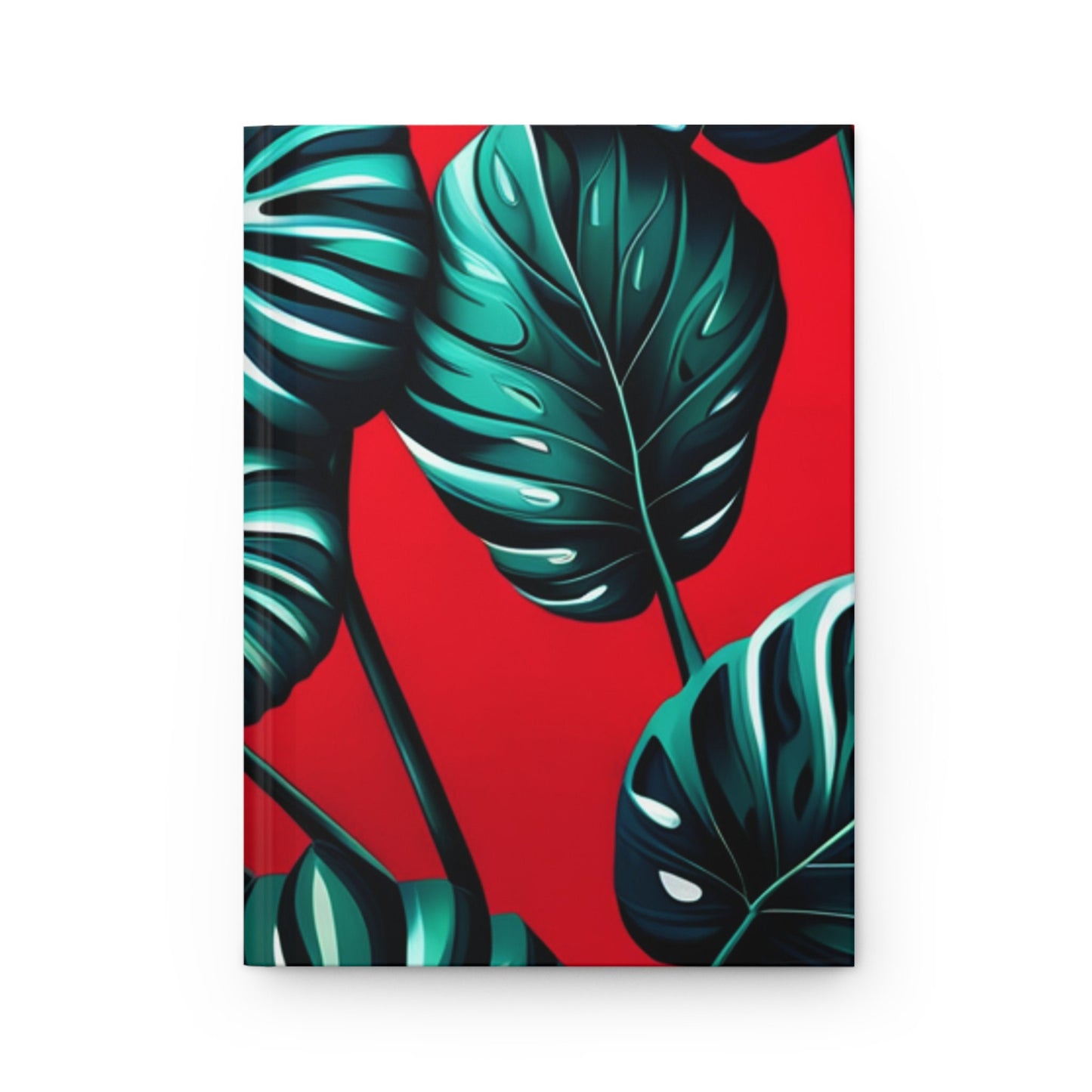 Monstera on Red Custom Design Journal