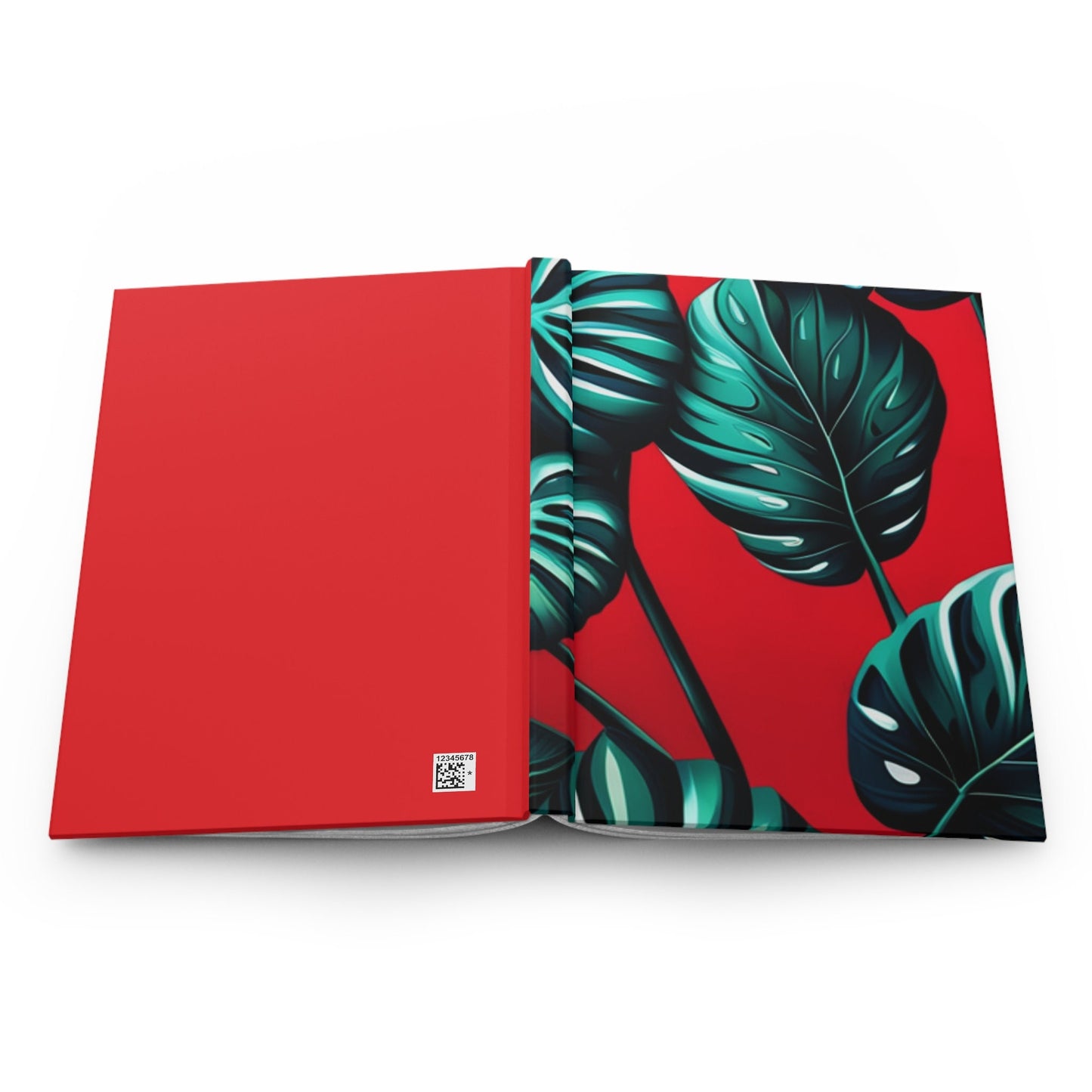 Monstera on Red Custom Design Journal