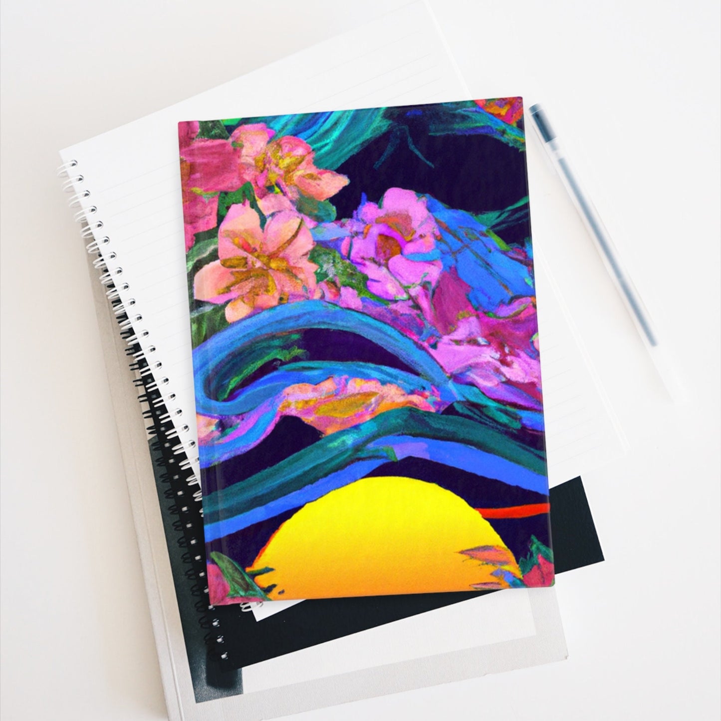 Wavy Sunset Custom Design Journal